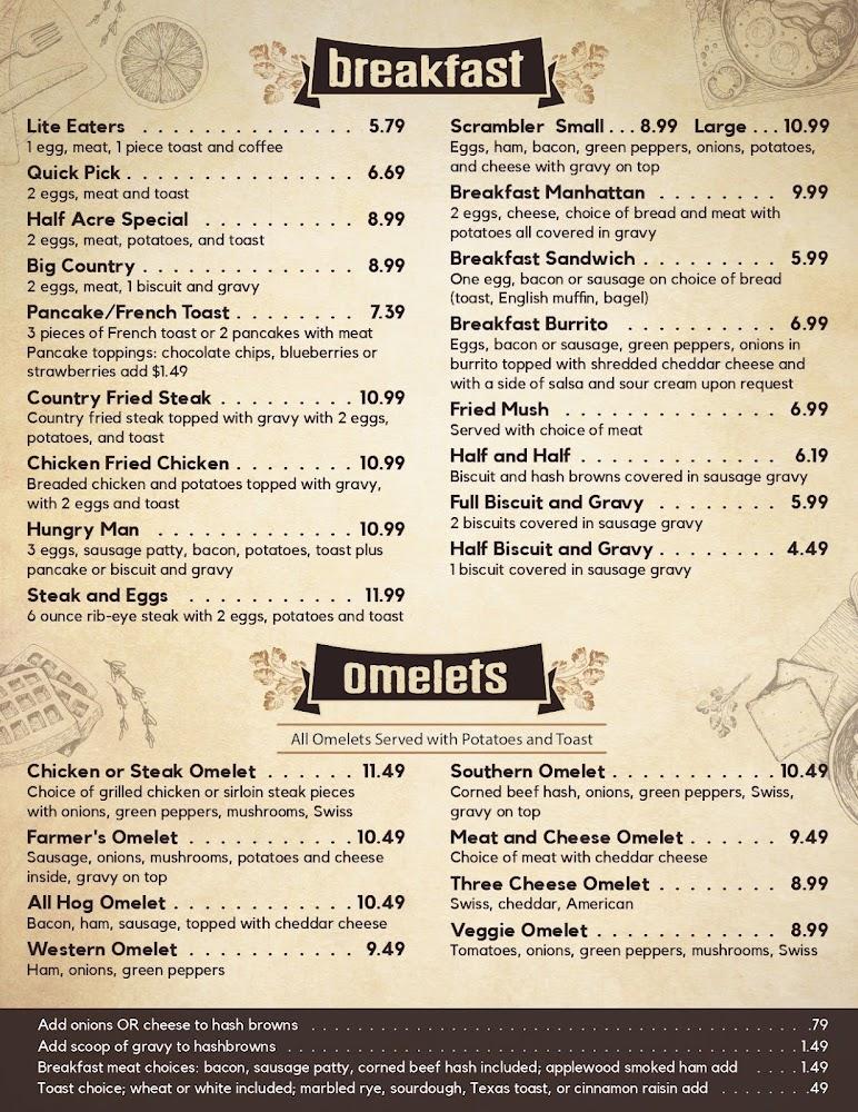 Half Acre Menu image 4